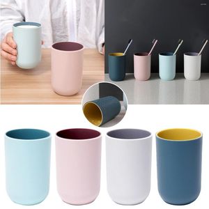 Juego de accesorios de baño, taza para beber reutilizable para adultos, vasos de plástico para cepillos de dientes, toallero de papel para baño para niños, toallas de cocina