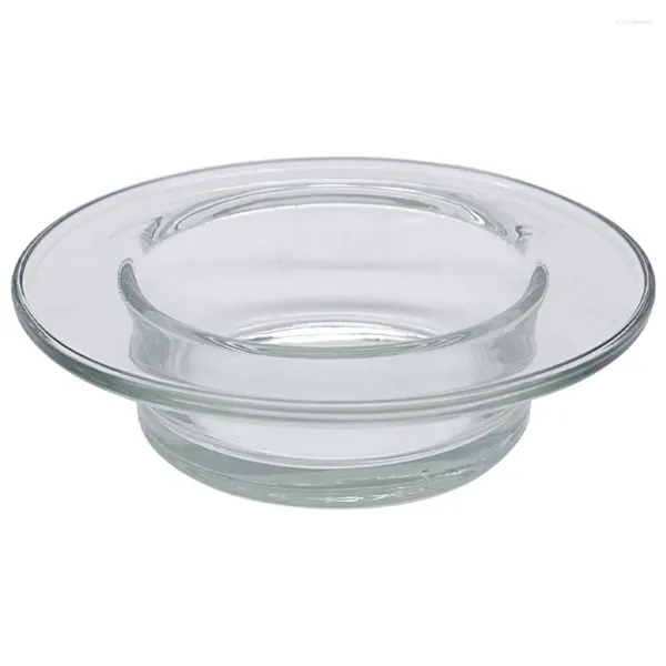 Ensemble d'accessoires de bain rond cire plat bol verre clair chaleur poêle à huile chauffe-accessoires brûleur domestique