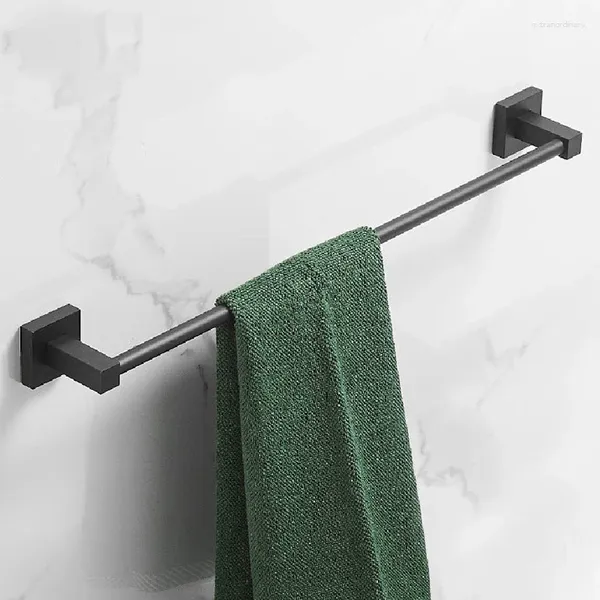 Juego de accesorios de baño, soporte autoadhesivo para toallas, colgador montado en la pared, estante de barra de baño, organizador de gancho colgante en rollo