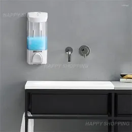 Juego de accesorios de baño Dispensador de jabón y champú, 400 ml, descarga precisa, multifuncional, montado en la pared, suministros de baño exprimidos, caja de gel de ducha