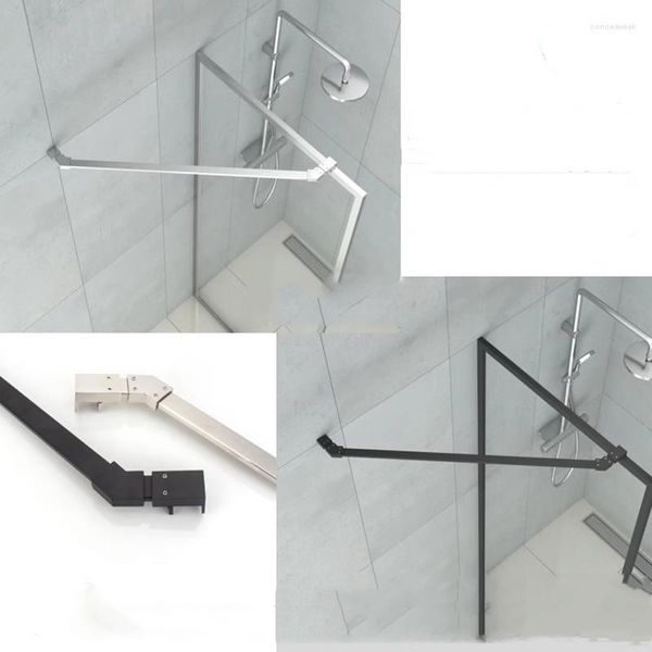 Juego de accesorios de baño Cuarto de ducha Soporte de marco de acero inoxidable 304 Varilla de tracción de estilo diamante Barra de soporte de 50 mm anti oscilación y vibración (YJ010)