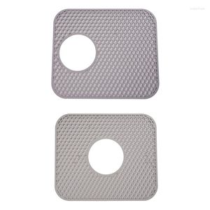 Badaccessoire set gootsteenbeschermer mat siliconen holle isolatie kussen splash guard kraan absorberende bescherming oppervlakken en gerechten