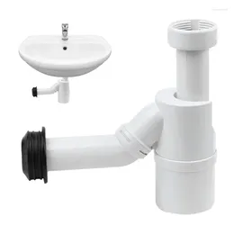 Ensemble d'accessoires de bain, piège d'évier Anti-odeur, tuyau de vidange en P Flexible et extensible pour bols de shampoing, déchets de salle de bain