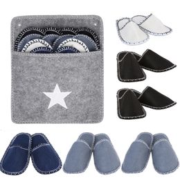 Bath Accessoire Set Slippers Men Women EL Travel Spa Portable Vouwhuis Wegwerp Home Slaapkamer Woonkamer Gast 221207