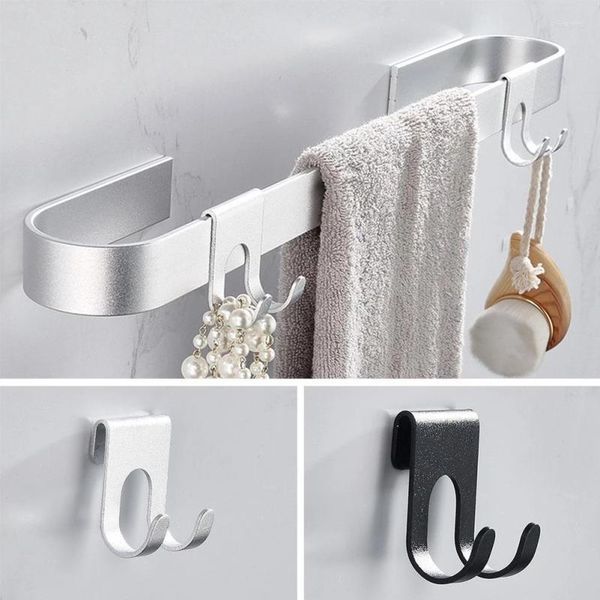 Juego de accesorios de baño, soporte de maquinilla de afeitar de acero inoxidable para hombres, estante de soporte para afeitadora, gancho de almacenamiento adhesivo para pared de baño, colgador de cocina