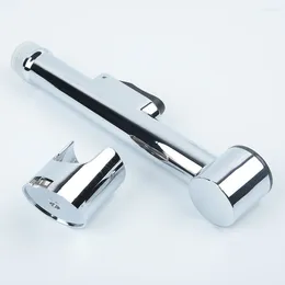 Bath Accessory Set Tool Shower Head Paporing Toilet Bidet Accessoririe Silver Spray Nettoyage