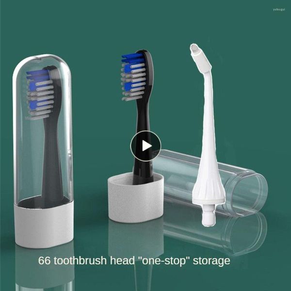 Juego de accesorios de baño, caja protectora de cepillo de dientes, funda transparente impermeable para tubo de cepillo de dientes, funda antipolvo, luz de plástico