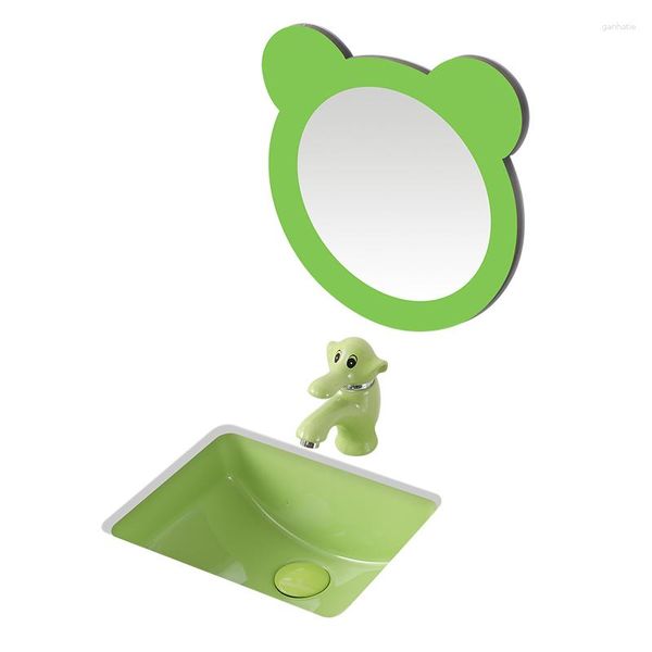 Juego de accesorios de baño Lavabo bajo encimera Balcón de cerámica Lavabo de baño de jardín de infantes Lavabo empotrado