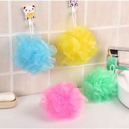 Bola de baño malla esponjas de baño flor nylon mallon cepillo de ducha bola de ducha 10 g cepillo de malla de limpieza de cuerpo suave