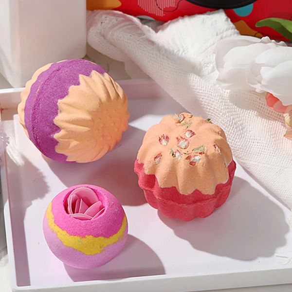 Bombe de bain cadeau de salle de bain Salt Boules d'huile essentielle Bombes de bain pour hydratation de la peau Bubble Baign