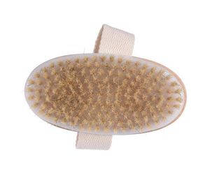 Baignoire de bain sèche Corps de peau douce et nausée naturel Spa la brosse Bouche de bain en bois Bristle Bristle Spa Brosse de corps sans manipulation EEA1335791386