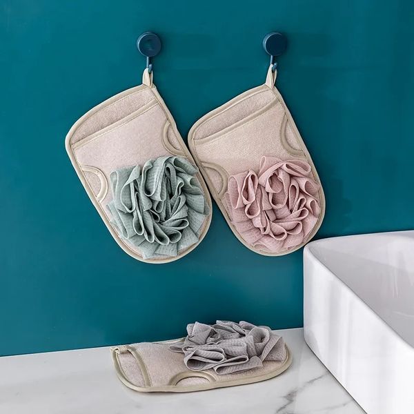 Cepillos De Baño Guante Hogar Suministros De Baño De Doble Cara Malla Para Adultos Esponja Frotar Toalla Herramienta De Baño Guante Para Cepillos De Baño Badborstels Handschoen