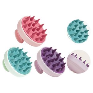 Brosses de bain Épurateur de cuir chevelu pour cheveux Brosse de shampoing améliorée en poils de silicone, brosse pour cuir chevelu sec et humide pour le stress, la relaxation, l'élimination des pellicules