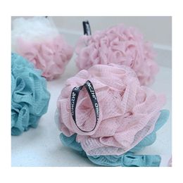 Brosses de bain Éponges Épurateurs 1Pc 50G Bathsite Baignoires Boule Serviette Épurateur Corps Nettoyage Mas Mesh Douche Lavage Fleur Couleur Aléatoire 1 Otjaz