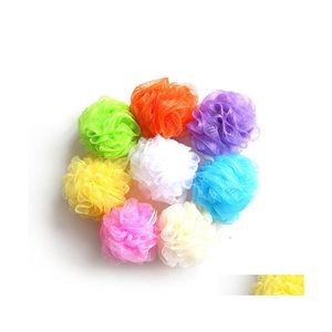 Cepillos de baño Esponjas Depuradores 30 Gramos Colorf Ducha Malla Puf Nylon Loofahs Bola pequeña Mas Gota Entrega Hogar Jardín Baño Ac Dhgxj