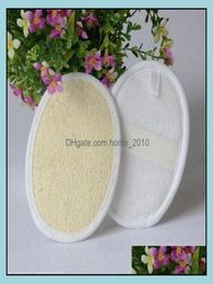 Cepillos de baño esponjas accesorios de baño accesorios para el hogar jardín natural luffa bisnio de lavado de la almohadilla de la piel del cuerpo del cuerpo e dhgop2098813