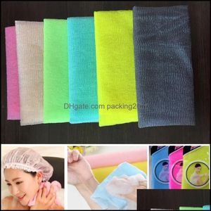 Badborstels sponzen struikgewassen badkamer accessoires huizen tuin 30*90 cm salux nylon Japanse exfoliërende schoonheid huid douche wasstoffer aan