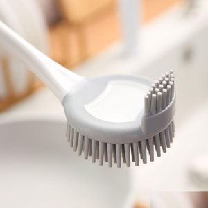 Baignoires Broussures époux époutteurs tout tout nouveau Pot Brush Nettoyage Dish pour les cuiseurs de riz cuisine maison non cachée réutilisable Soft D otrn8