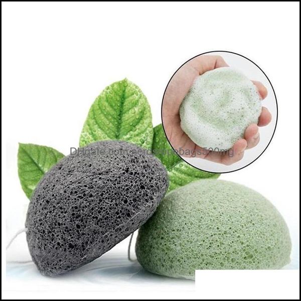 Cepillos de baño Esponjas Depuradores Konjac Esponjas de baño Facial Puff Limpieza facial Lavado Konjacs Esponja Exfoliante Limpieza Cuidado Maquillaje Dhqoh