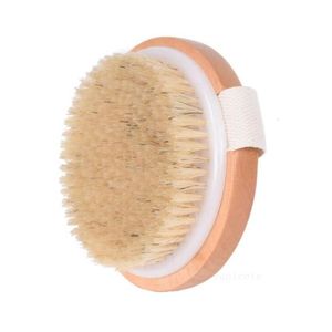 Brosses De Bain Éponges Épurateurs Brosse D'exfoliation En Crin De Cheval Naturel Sans Poignée Peau Sèche Brosses De Douche Spa Mas Brosses En Boisz Dh1Xu