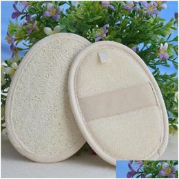 Badborstels Sponzen Scrubbers Natuurlijke Loofah Douchespons Body Scrubber Exfoliator Waspad Badkameraccessoires 16 X 11 Cm Otszf