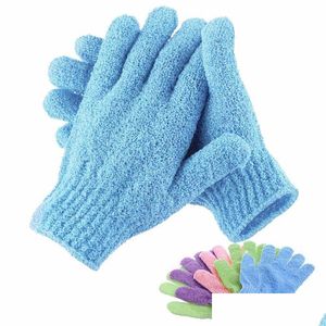 Points de bain, épluchez des épluches épluchez des gants de douche de gant de gants exfoliants