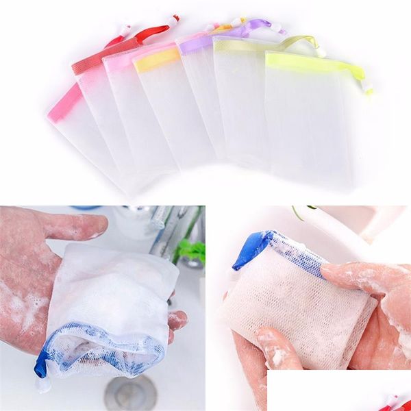 Brosses De Bain Éponges Épurateurs Portable Manuel Moussant Net Sac Lavage Savon Liquide Mousse Fouettée Gel Douche Blister Bulle Mes Dh1Om