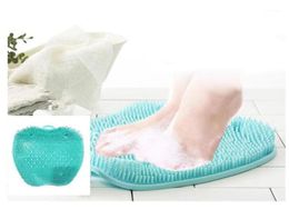 Brosses de bain éponges épurateurs femmes enceintes sans se pencher sur la douche masseur de pieds épurateur nettoyant lavage outils de Massage Pad22596263