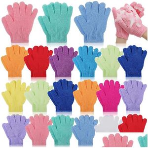 Cepillos de baño Esponjas Depuradores Venta al por mayor Guantes de ducha exfoliantes para spa Mas y exfoliaciones corporales Piel muerta Solft Adecuado para hombres Drop Otju4