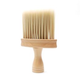 Cepillos de baño Esponjas Depuradores Cepillos de limpieza de cabello de madera Cepillo de plumero de cuello suave profesional Accesorio de peluquería Herramienta Drop Dhn4N