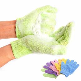 Bad voor Peeling Exfoliating Mitt Glove voor Douche Scrub Handschoenen Resistance Body Massage Sponge Wash Skin Hydraterende Spa Foam 30pcs