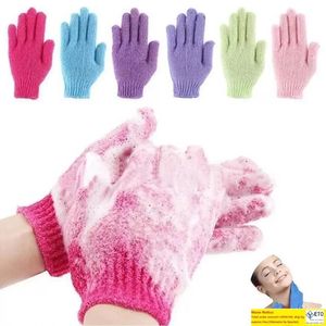 Bath For Peeling Exfoliating Mitt Glove For Shower Scrub Gloves Resistance Body Massage Sponge Wash Skin Moisturizing SPA Foam