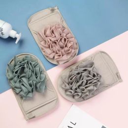 Gant de bain avec Flover Éponge de bain exfoliante Gants de bain double face Douche Corps Brosse de nettoyage Gants Serviette de massage par mer