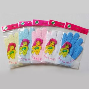 Guantes de baño Guantes exfoliantes Guantes de baño hidratantes Baño Ducha Mitón Exfoliante Spa Masaje Cuidado de la piel Cuerpo envío marítimo CCA3092