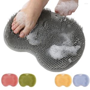 Tapis de bain 10pcs Douche Mat à laveur de pied avec aspirant non glissé Back Nettaiteur de nettoyage Rondelle exfoliante lavage