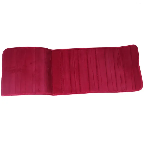 Tapis de bain 120x40 cm absorbant antidérapant mousse à mémoire de forme cuisine chambre porte tapis de sol tapis Date-rouge