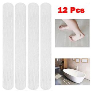 Tapis de bain 12 pièces bandes antidérapantes tapis antidérapants autocollants anti-douche bande de sécurité au sol accumulée sous Hardwar