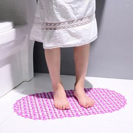 Badmatten 1PC PVC Anti-slip Rechthoek Zachte Douche Badkamer Massage Mat Zuignap antislip Bad tapijt Accessoires