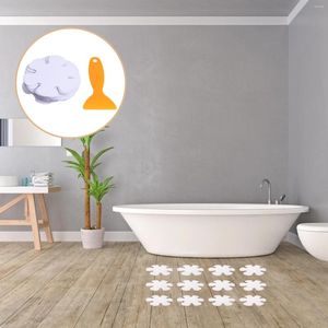 Badmatten 20 PCS Badkamer Non-slip Stickers Waterdichte douchevloer Stickers Anti-slippende bloembadbadvorm Skid Peva-vormig