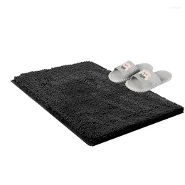 Alfombras de baño 32x20 Alfombras de ducha para baño Estera de pie Coral Fleece Piso de lujo Antideslizante Espesado Absorbente Alfombra de secado rápido