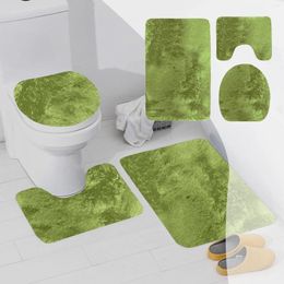 Tapis de bain 3pc long H tapis salle de bain toilette trois pièces ensemble sol absorbant antidérapant porte de ménage