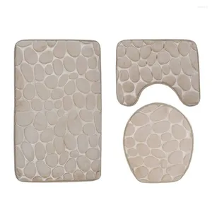 Tapis de bain 3pcs / set Recard de salle de bain moderne des tapis de salle de bain moderne.