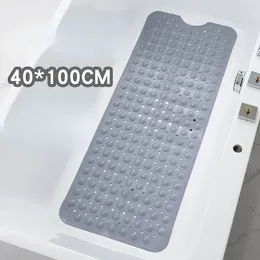 Mattes de bain 40 100 cm Salle de bain anti-patine Massage de massage pied long PVC Bathtub Planchers de douche