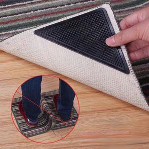 Tapis de bain 4 pièces tapis anti-dérapant tapis tapis pinces autocollant pince à friser dérapage auto-adhésif Silicone Grip