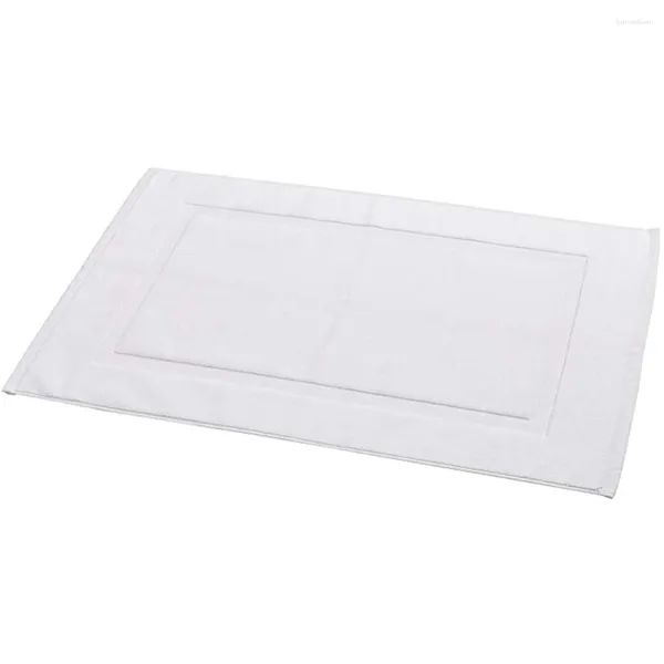 Tapis de bain 50x80 cm Coton tissé Tapis absorbant Super doux tapis de salle de bain serviettes de douche lavables de salle de bain