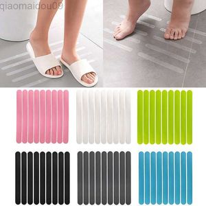 Bath Mats 6/12/24/36/48pcs Anti Slip Strips Colorful Shower Stickers Colored Non Slip Bath Safety Strips For Bathtub Shower Stairs Floor AA230506