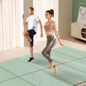 Badmatten 6-8 mm Dikke dubbele vouwing yoga mat draagbare anti slip fitness home kinder dutje kussen springt touw dans geluiddichte rebound
