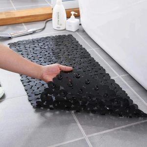 Badmatten 88 cm x 40 cm Pebbles Badkamer Anti-slip Mat Badbad Stone Voet Baden Anti-Fall Zuiging Cup