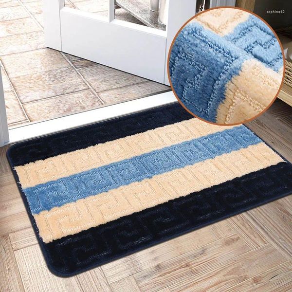 Tapis de bain Mat de bain absorbant Séchage rapide Fine Fur Fur Tapis sans glipage Doormat Planchers Soft Carpet Pad Home Decor