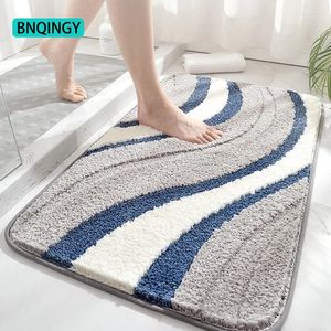 Badmatten Absorberende voetmat voor badkameringang Sneldrogend tapijt Thuis en El Toilet Antislip vloeraccessoireset